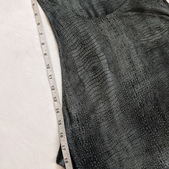 Indah Gray Crocodile Print Boho Maxi Dress - Picture 7 of 11